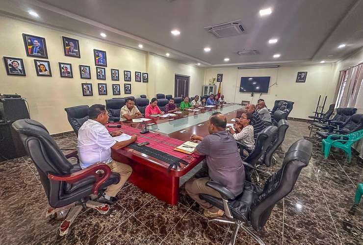 MINISTRU OBRAS PÚBLIKA REUNIAUN HO DIRESAUN NASIONAL MANUTENSAUN I KONSERVASAUN VIAS RODAVIARIAS