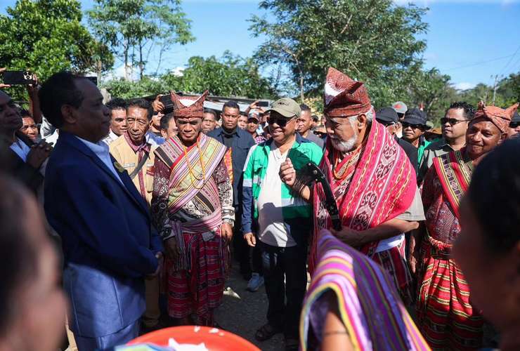 PM XANANA HO MINISTRU OBRAS PÚBLIKA INAUGURA PROJEITU KANALIZASAUN BEE MOOS IHA FOHOREM